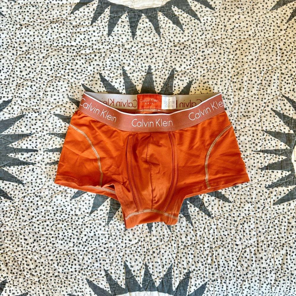 Orange Calvin Klein Boxer Briefs